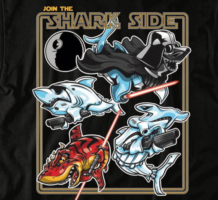 Adult Shark Side tee