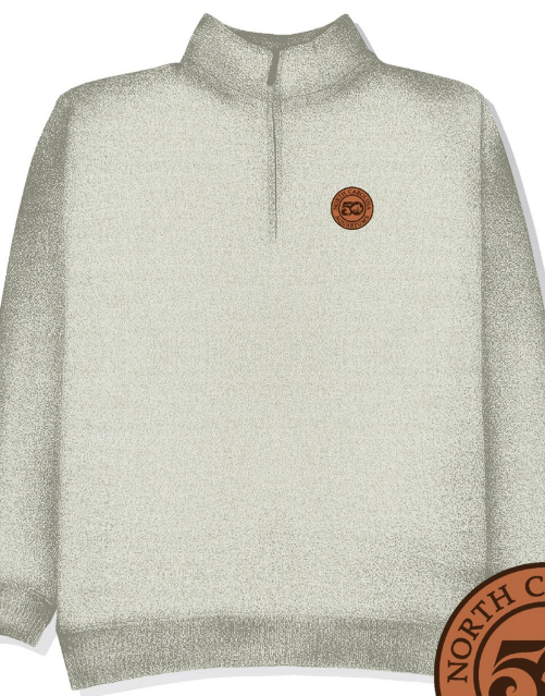 Fleece 1/4 zip Oatmeal