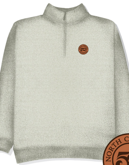Fleece 1/4 zip Oatmeal